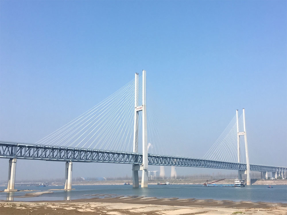 湖北蒙华铁路公安长江特大桥 湖北蒙华铁路公安长江特大桥